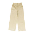 Khaki Solid Dress Pants