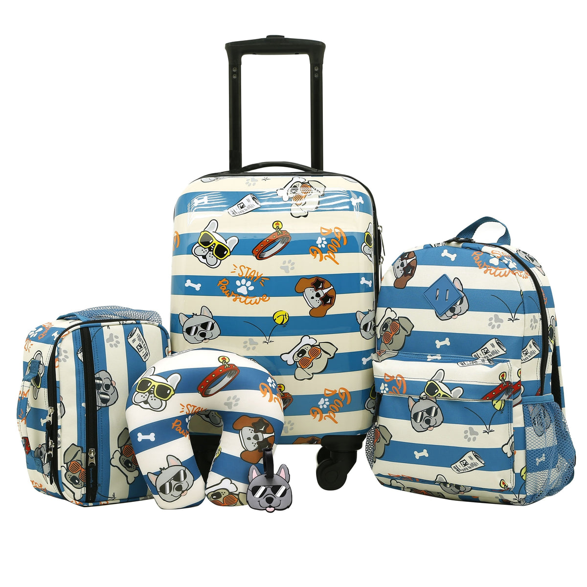 Travelers Club Dog 5 Piece Luggage Set