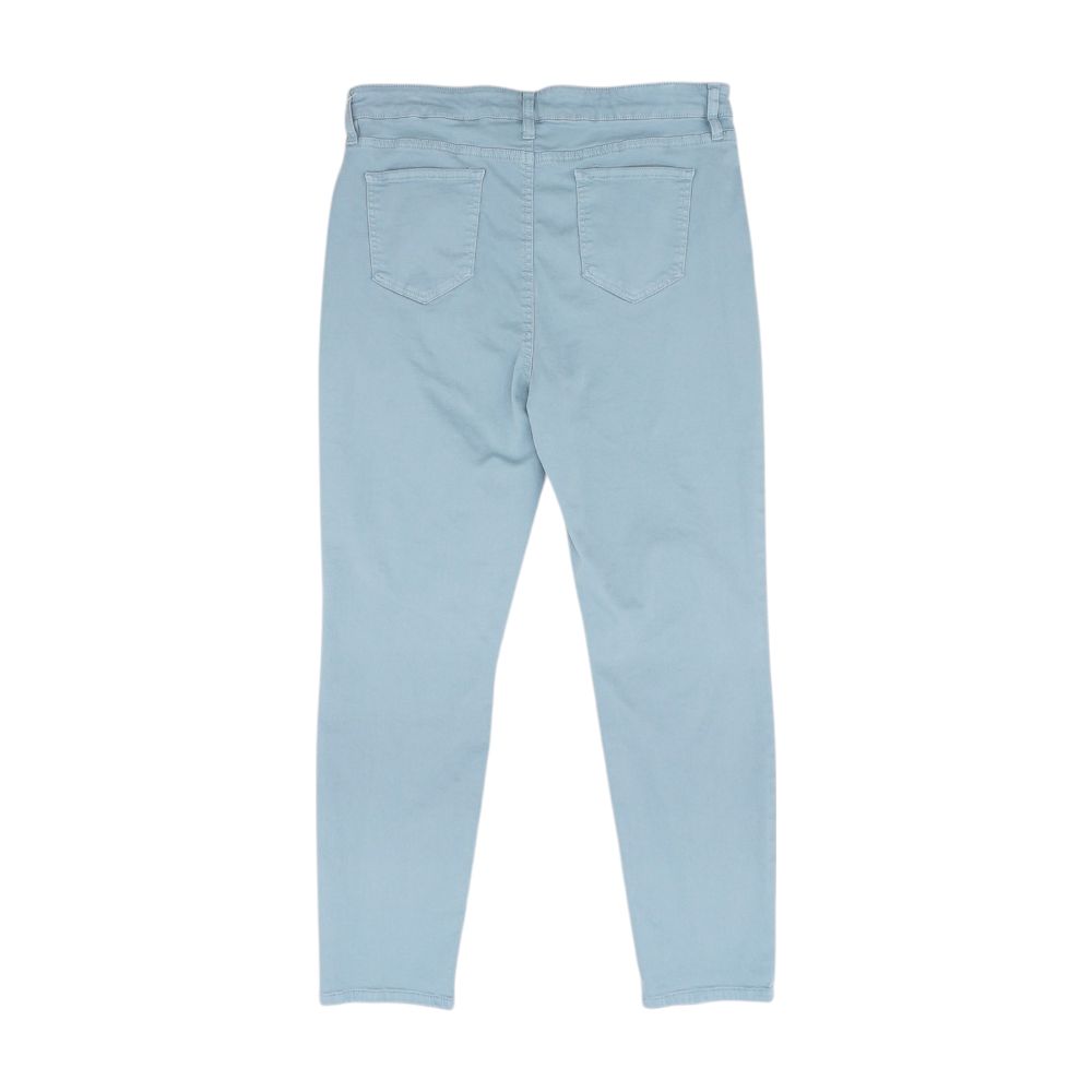 Blue Solid Pants