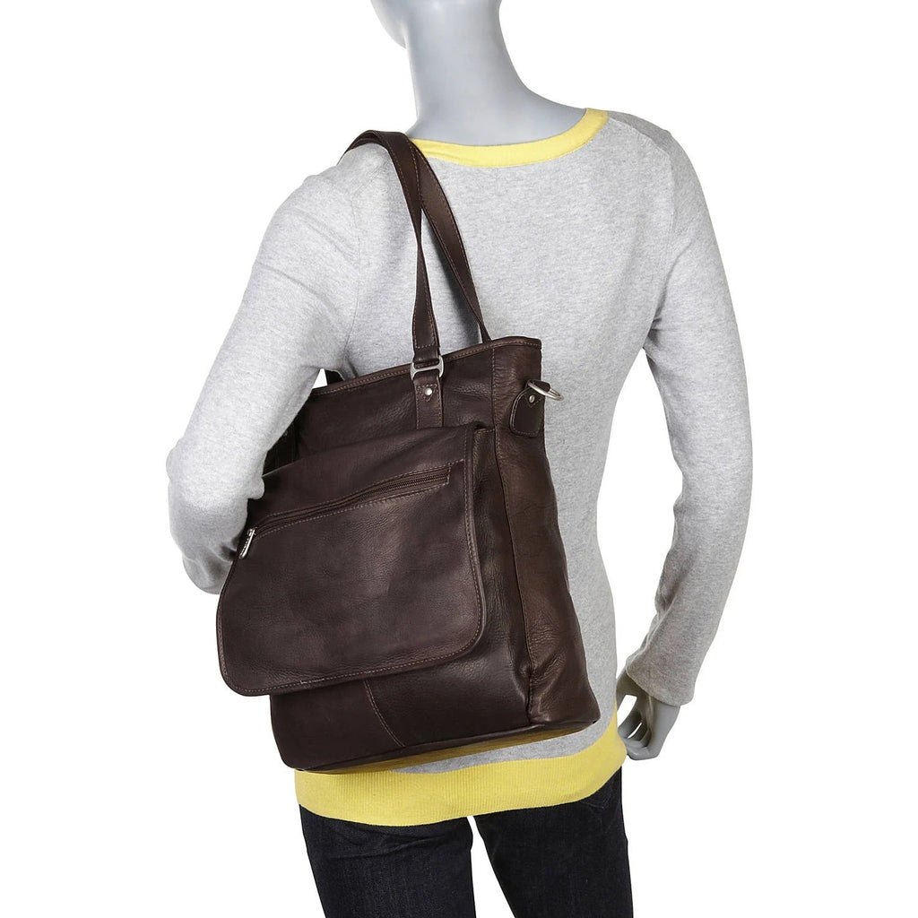 Piel Leather Laptop/Tablet Carry all Tote Bag