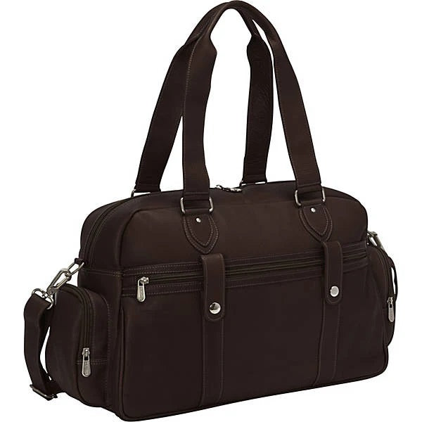 Piel Leather Adventurer Carry On Satchel Bag