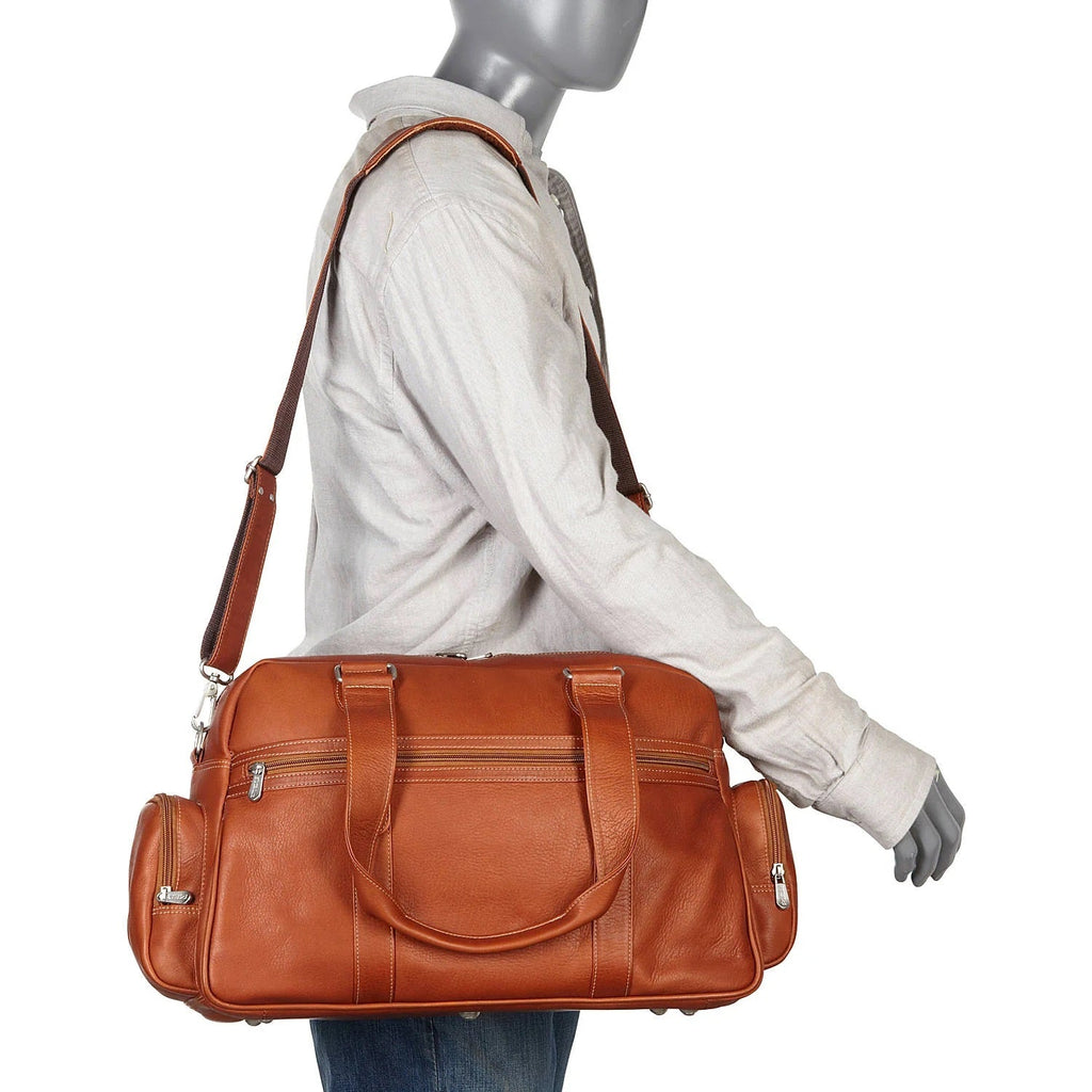 Piel Leather Adventurer Carry On Satchel Bag