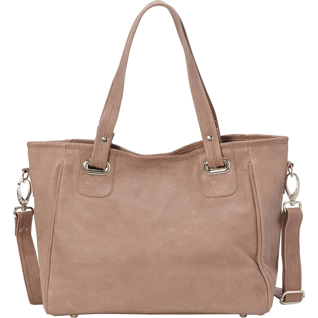 Piel Leather Open Tote/ Cross Body Bag
