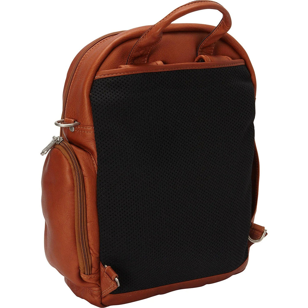 Piel Leather Laptop Backpack/Shoulder Bag