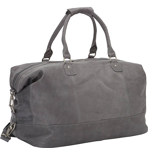 Piel Leather Large Classic Satchel Carry On Duffle Bag