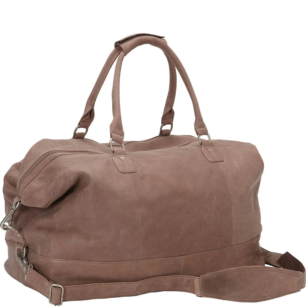 Piel Leather Large Classic Satchel Carry On Duffle Bag