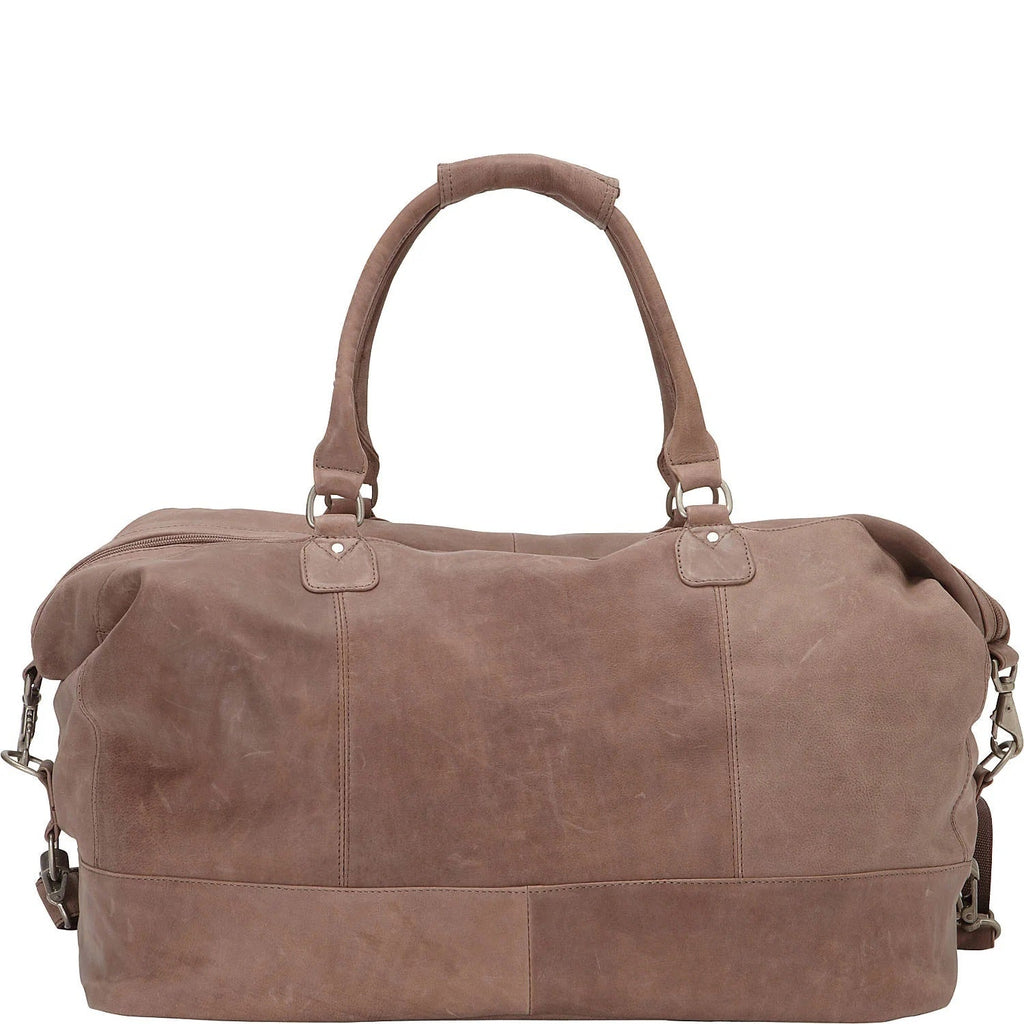 Piel Leather Large Classic Satchel Carry On Duffle Bag