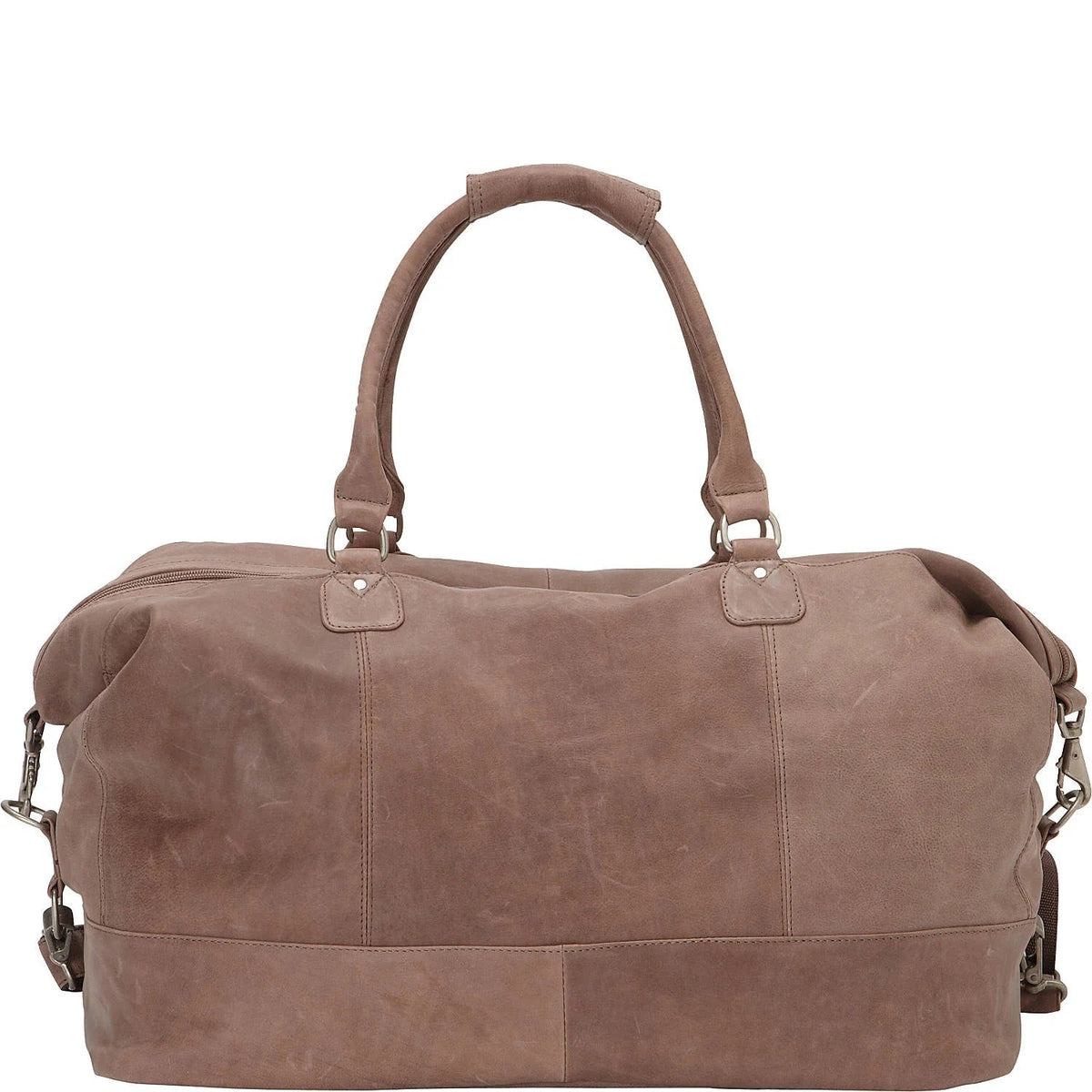 Piel Leather Large Classic Satchel Carry On Duffle Bag