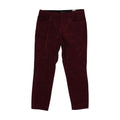 Maroon Solid Five Pocket Pants