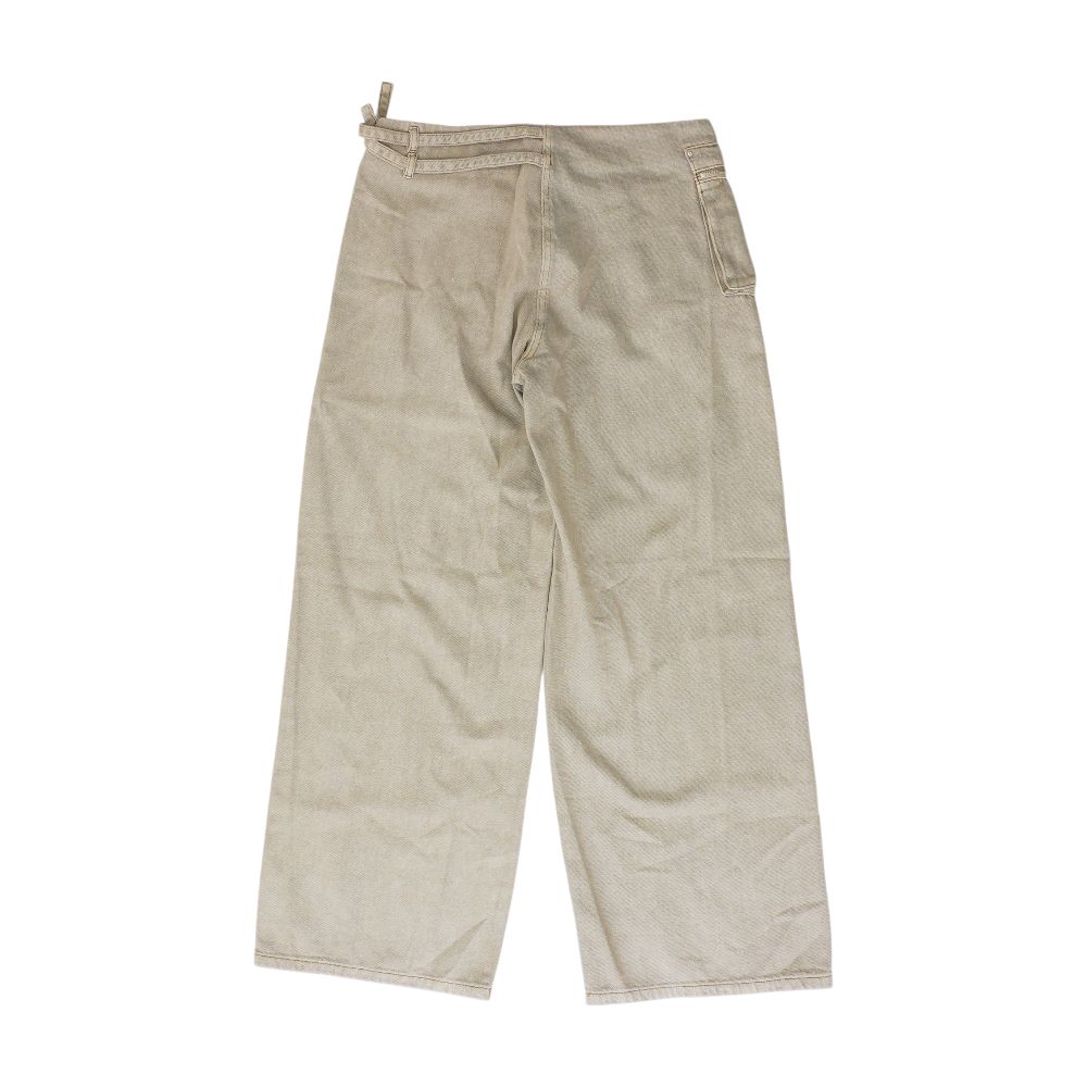 Brown Solid Cargo Pants