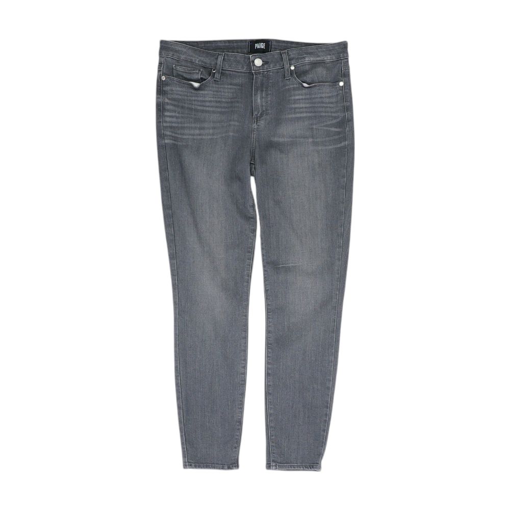 Gray Solid Pants