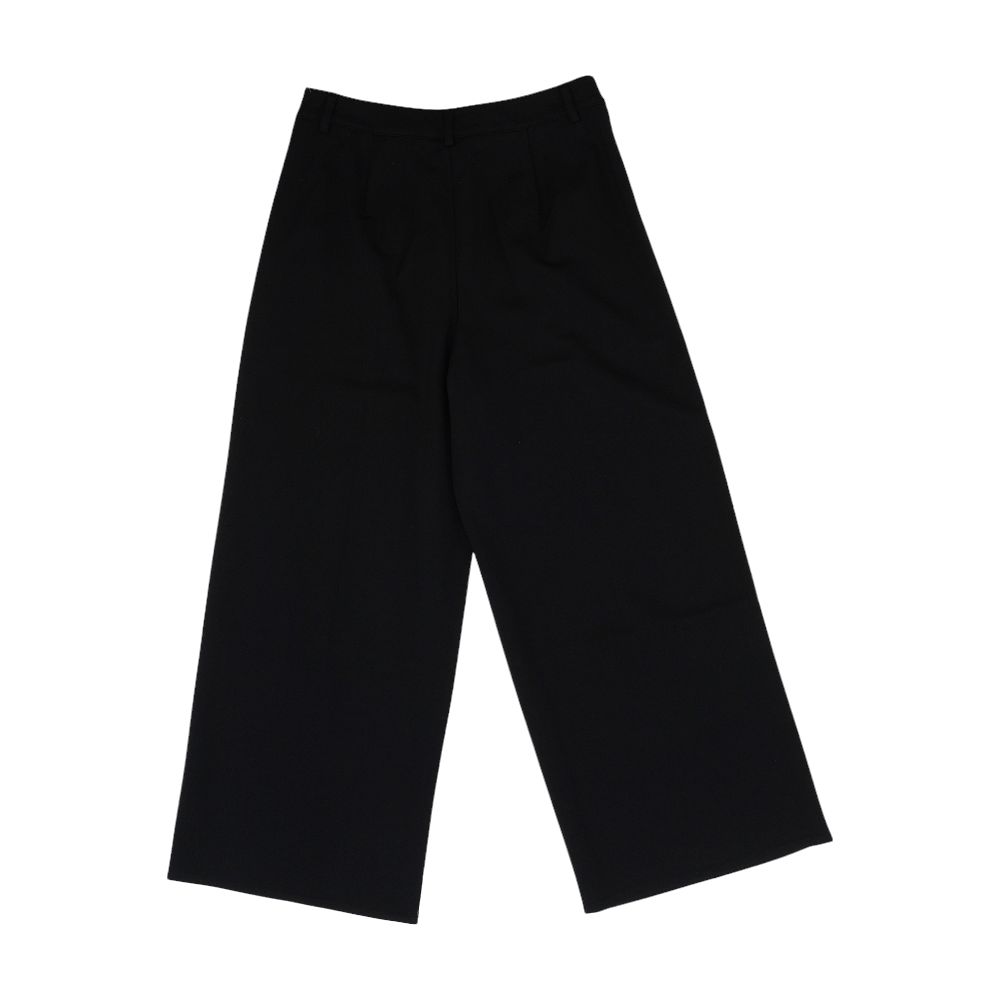 Black Solid Pants