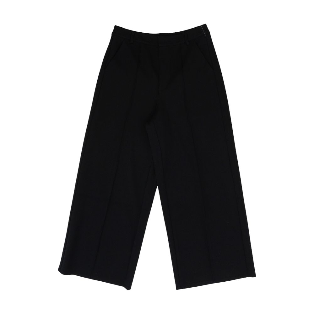 Black Solid Pants