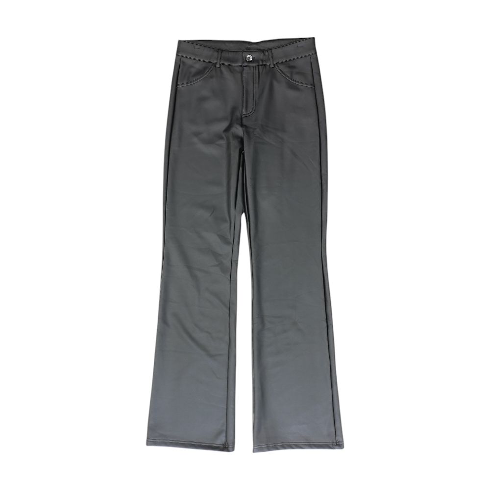Black Solid Pants