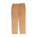 Brown Solid Dress Pants