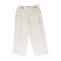 White Solid Dress Pants