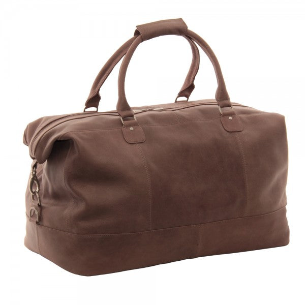 Piel Leather Large Classic Satchel Carry On Duffle Bag