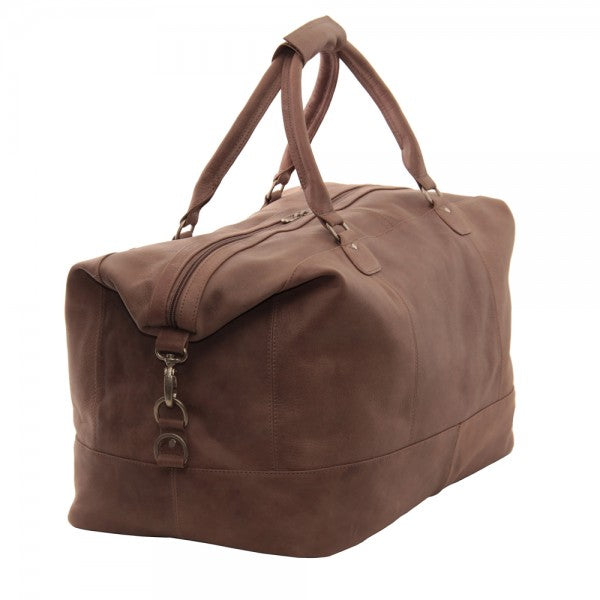 Piel Leather Large Classic Satchel Carry On Duffle Bag
